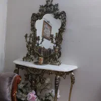 اینه وشمعدان برنز با ۳۵ سال قدمت
