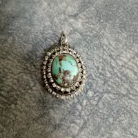 گردنبد فیروزه نیشابور نقره