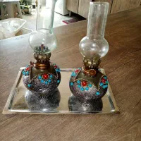 دوعدد چراغ قدیمی نفتی