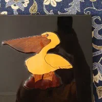 تابلو معرق چوب پلیکان