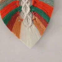 تزئینات مکرومه و کیف و دمپایی دست باف|صنایع دستی و سایر لوازم تزئینی|دوگنبدان, |دیوار