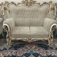 مبل ۷نفره با ۳عدد جلو مبلی کاملا سالم