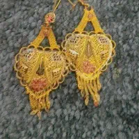گوشواره طرح قلب نونو