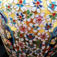 گلدان میناکاری روسی قدیمی|کلکسیون اشیاء عتیقه|رشت, حاجی آباد|دیوار