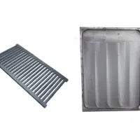 صفحه چدنی روغنی وگریل چدنی شیاردار برگر نو‌و آکبند