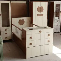 کمد نوزاد دو تیکه و تخت دو حالته