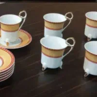 عصرانه خوری قابلمه کریستال چین سوگاکتری قوری استیل|کلکسیون اشیاء عتیقه|مشهد, کوثر|دیوار