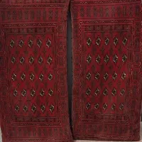 یک جفت پشتی سایز ۷۵×۴۰ فرشی ترکمن سالم بدون زدگی