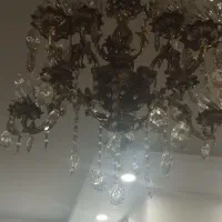 لوستر پنج شاخه هرشاخه دوتایی جنس برنج