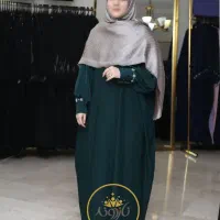 مانتو عبایی زنانه مشکی مجلسی کد (wqm)