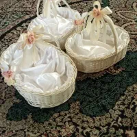 سبد حصیری زیبا برای عروس
