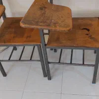 صندلی دسته دار ام دی اف  دو عدد