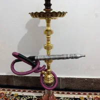 قلیان دو سیب فاخر تنه برنجی