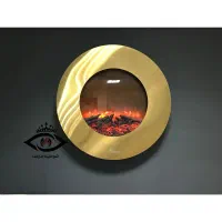 شومینه برقی گرد دیواری سایز ۱۱۰ شومینه مارکت