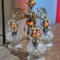 لوستر انتیک ایتالیایی برجسته ۳ عدد|لوستر و چراغ آویز|تبریز, |دیوار
