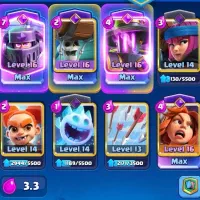 اکانت 10 ساله کلش رویال با 8000 جم  clash royal