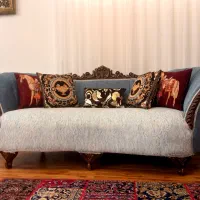 مبل و نهارخوری استیل طرح شزلون سلطنتی نو