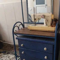 تخت فلزی تک نفره با میز آرایش|تخت و سرویس خواب|تهران, والفجر (افسریه)|دیوار