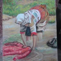 تابلوی زن روستایی