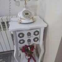 تلفن ثابت تلفن رومیزی با میز تلفن