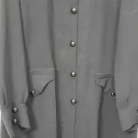 مانتو مشکی بغل چاک دار ودوجیب سایز ۴۸ الی ۵۰