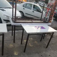 صندلی پلاستیکی و میز فلز ۴ نفره و ۶ نفره|صندلی و نیمکت|تبریز, |دیوار