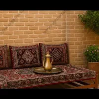 فروش تخت سنتی با قالیچه و پشتی