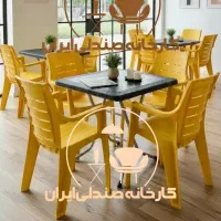 میز و صندلی پلاستیکی طرح سلماز نهارخوری هیت مسجد