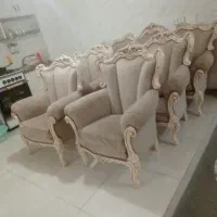 دودست مبل تمام چوب درحد فروش فوری