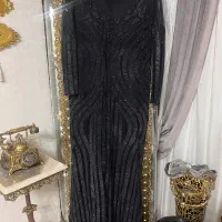 لباس مجلسی مشکی ومانتو مجلسی