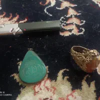 پلاک عقیق سبز انگشتر فندک کلیپر قدیمی هستن
