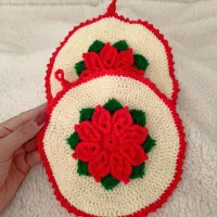 دستگیره قلاب‌بافی گل‌برجسته/هنر دست