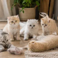 بچه گربه های فنجونی با خلوص بالا
