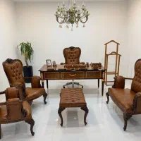 مبل کلاسیک اداری میزمدیریت اداری مدل گندم پلیش