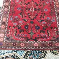 کناره دستبافت قرمز  ۱×۳|فرش|کهریزک, |دیوار