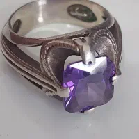 انگشتر نقره کار دست و سنگها طبیعی خاص و زیبا