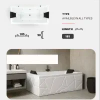 جکوزی ۹۰×۱۸۵ پارسیان گلف با شاسی استیل