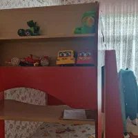 تخت دو طبقه چوبی|تخت و سرویس خواب|گلپایگان, |دیوار