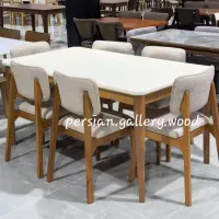 میز ناهارخوری ومیزغذاخوری بارنگبندی و نشیمن سفارشی