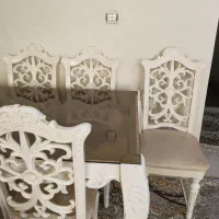 میز غذاخوری ناهارخوری ۴ نفره سفید