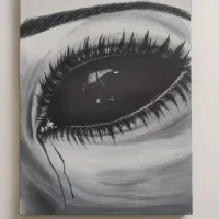نقاشی چشم روی بوم