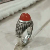 انگشتر نقره دست ساز عقیق
