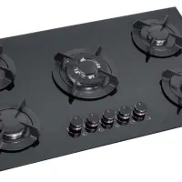 گاز پنج شعله شیشه گارانتی دو ساله