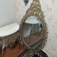 آیینه و شمعدانی برنز