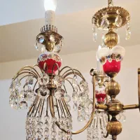 ۳ جفت لوستر آنتیک ۶۰ ساله (ایتالیا، فرانسه، آلمان)|لوستر و چراغ آویز|تهران, اقدسیه|دیوار