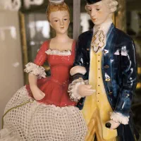 مجسمه آباژور چینی آنتیک|مجسمه، تندیس، ماکت|تهران, شهرک آتی شهر|دیوار