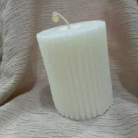 شمع استوانه ای ساده و شیار دار