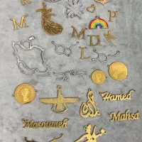 گردنبند استیل طلایی و نقره ای