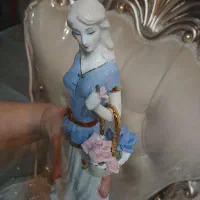 مجسمه چینی دختر سبد به دست|مجسمه، تندیس، ماکت|رباطکریم, شترخوار|دیوار