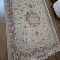 فرش دستی گل ابریشمی در حدنو ۳ متری